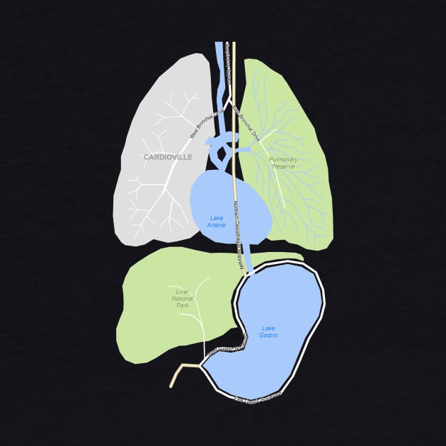 Internal Organs Street Map by Ironmatter